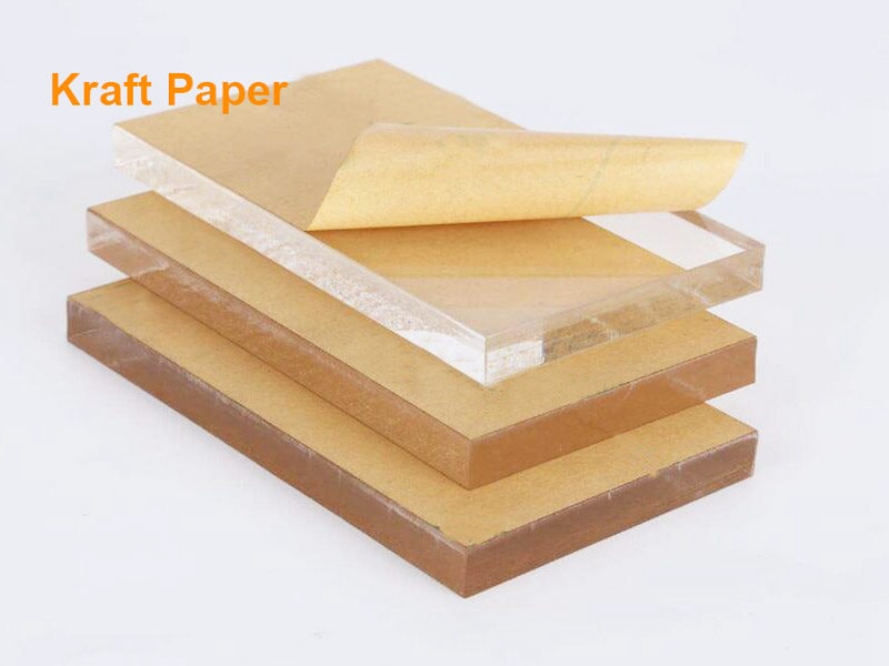 Acrylic sheet with Kraft Paper